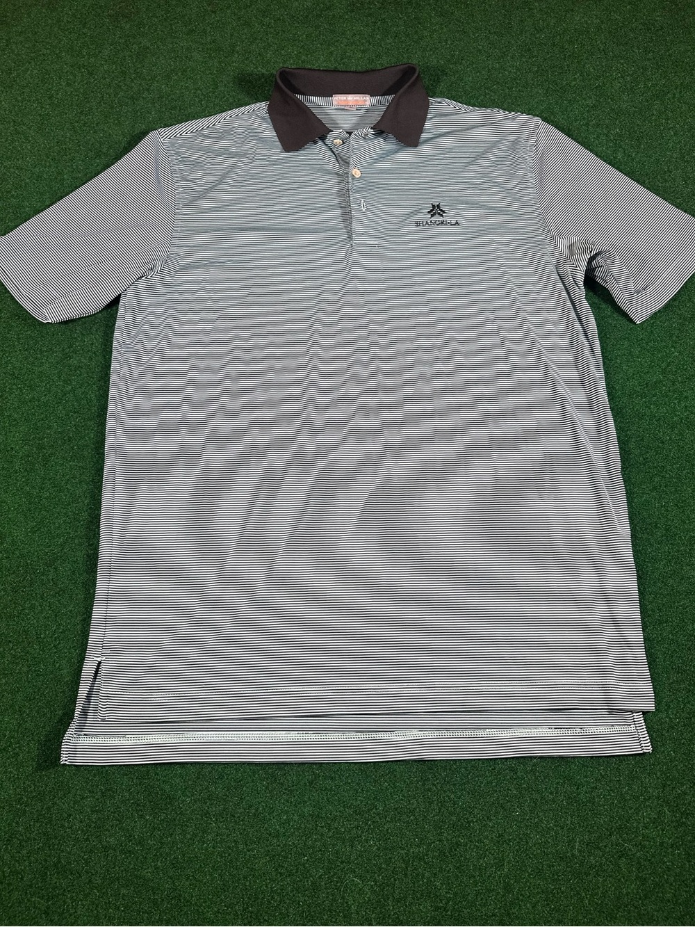 Peter Millar Men's Striped Polo Shirt with Contrast Collar